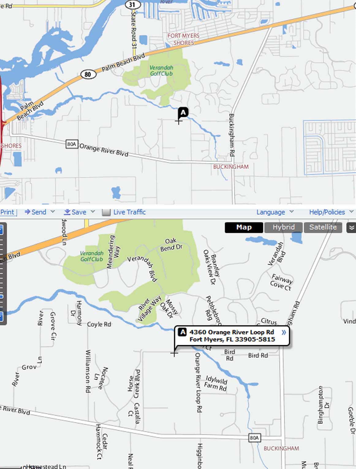 map to nursery